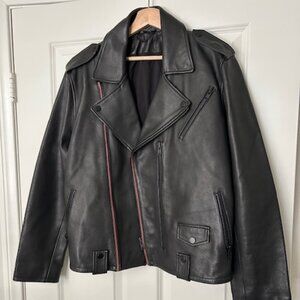 Joe's Jeans Leather Biker Jacket.